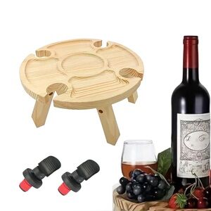 Wine Snack Time Portable Table